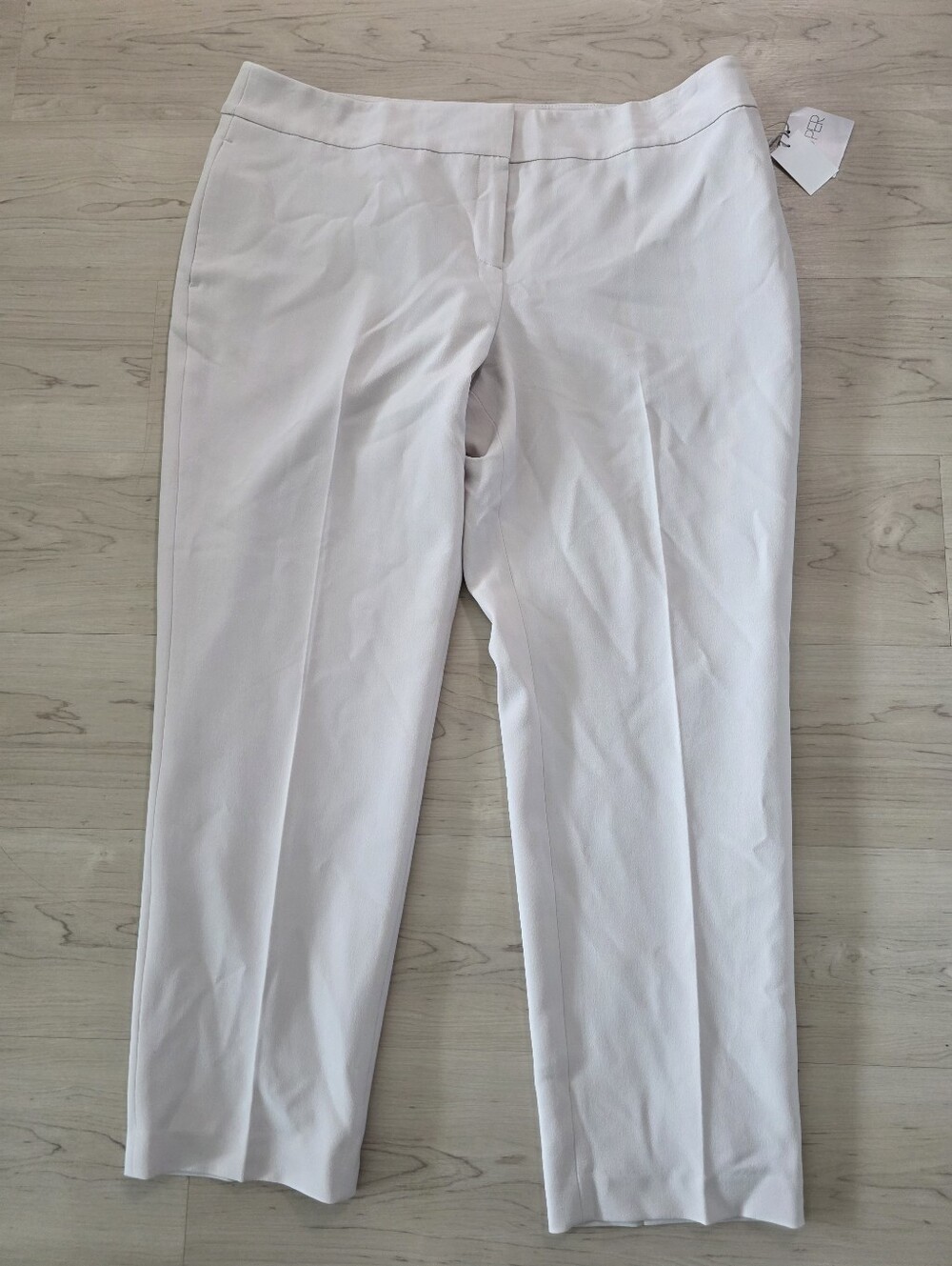 Kasper Womens 18 White Parchment Straight Leg Dress Pants Career NWT Career